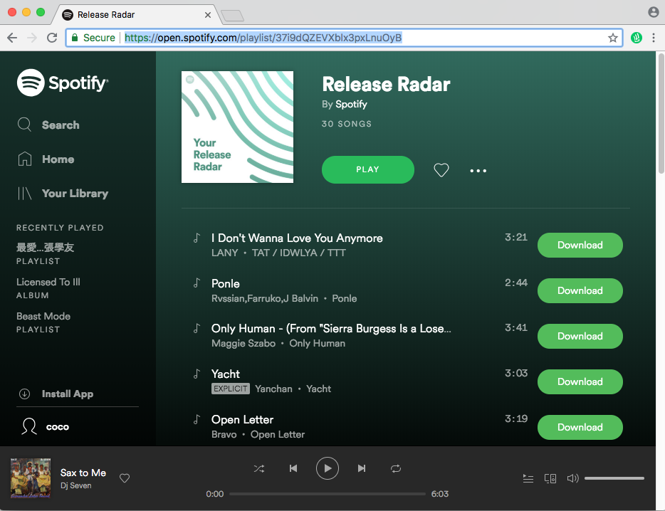 can you download music from spotify to mp3