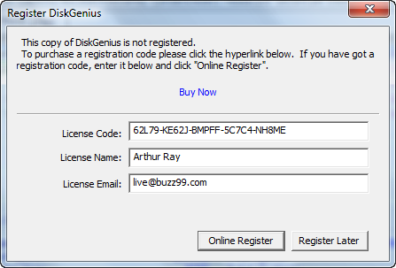 diskgenius license key